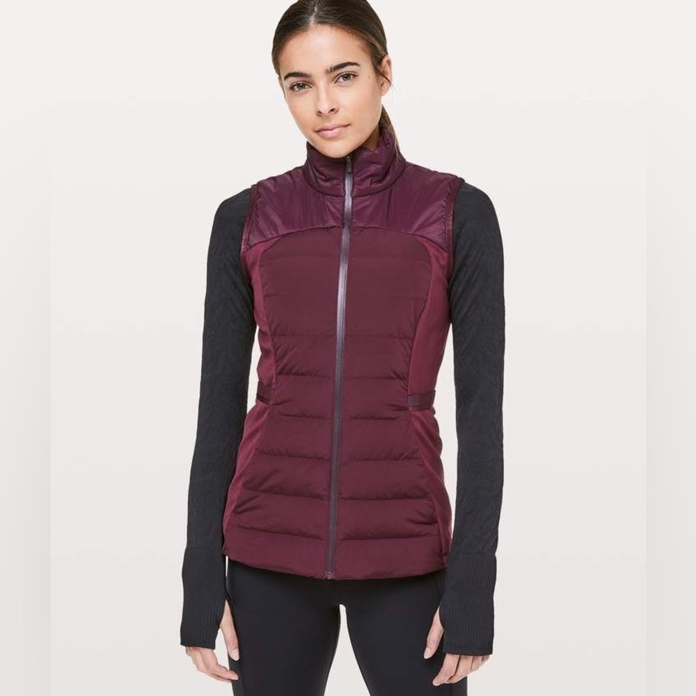 Lululemon Down for it all vest size 4